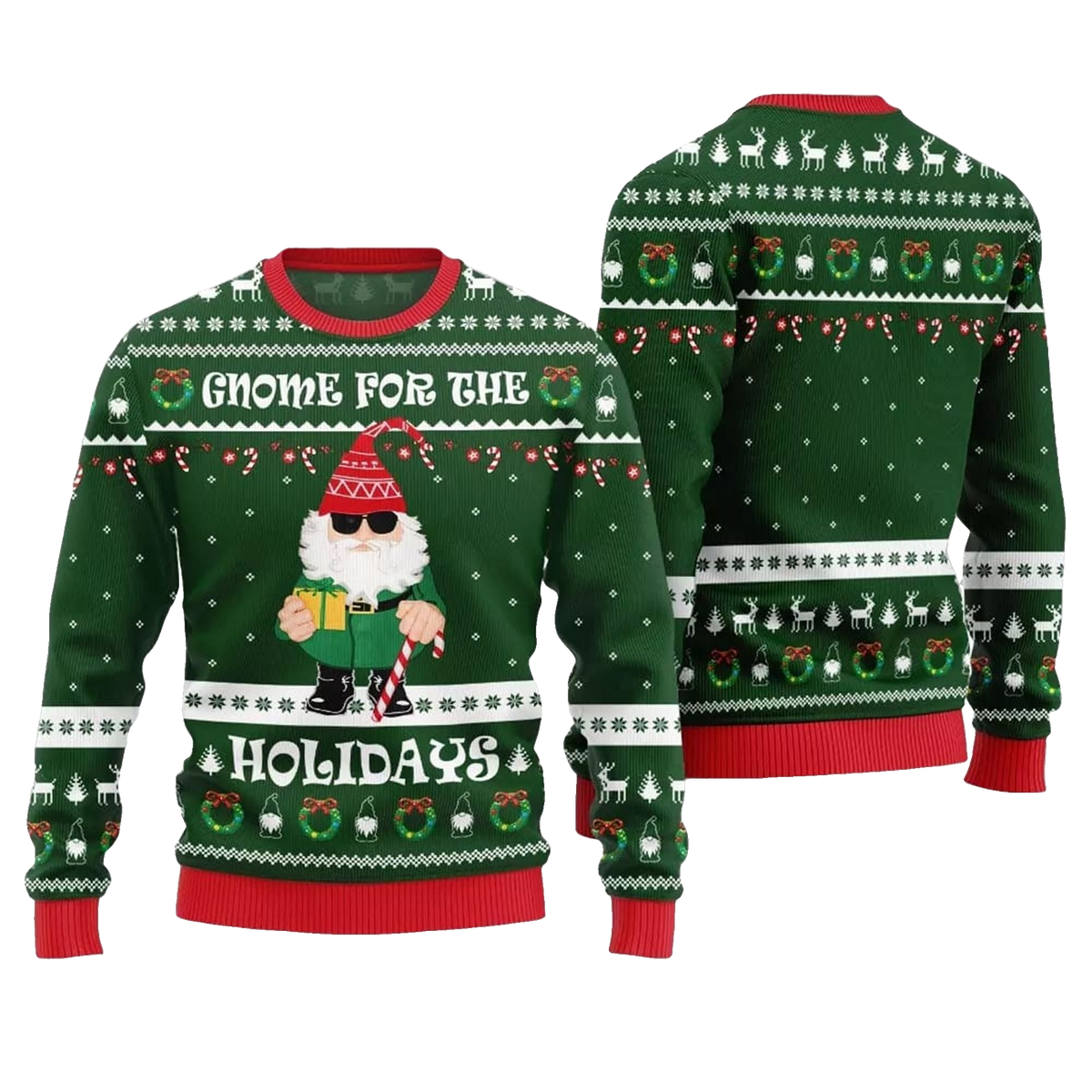 2026 Christmas Gnome For The Holidays Ugly Sweater - Moonbestprint