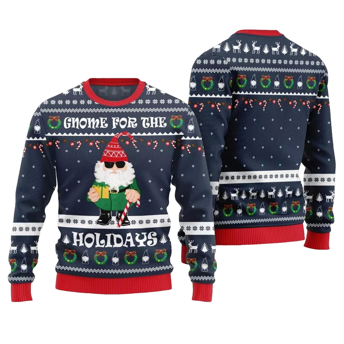 2026 Christmas Gnome For The Holidays Ugly Sweater - Moonbestprint