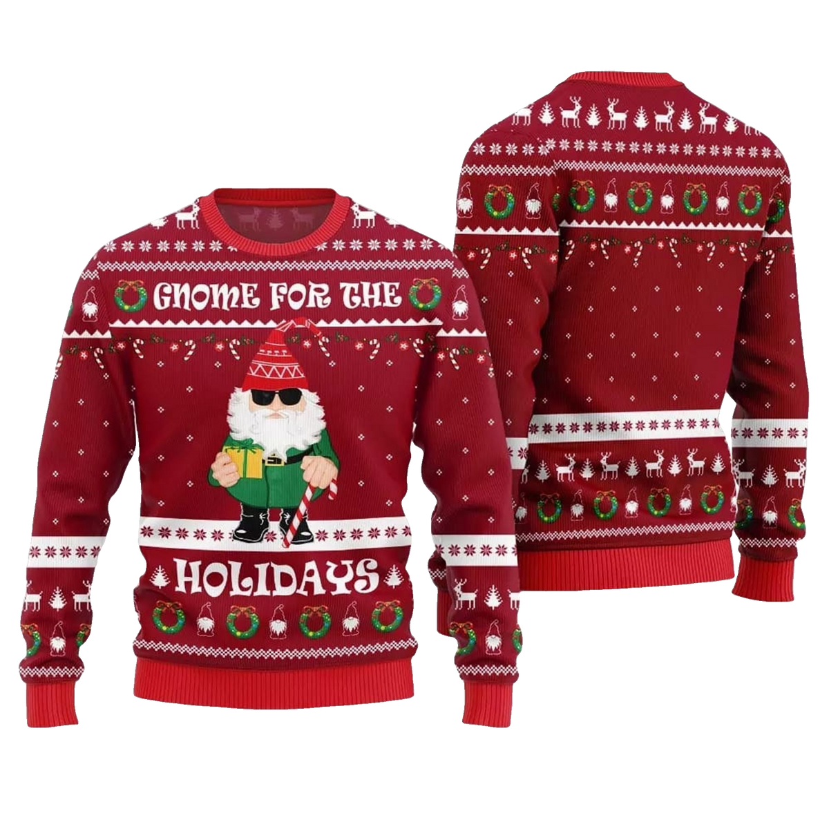 2026 Christmas Gnome For The Holidays Ugly Sweater - Moonbestprint