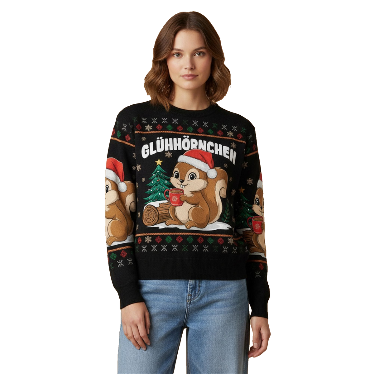 2026 Christmas Gluhhornchen Ugly Sweater - Moonbestprint
