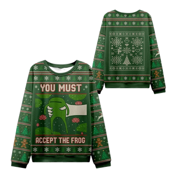 2026 Christmas Give You Frog Ugly Christmas Sweater - Moonbestprint