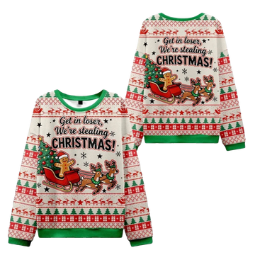 2026 Christmas Gingerbread Man Gives Gifts Ugly Sweater - Moonbestprint