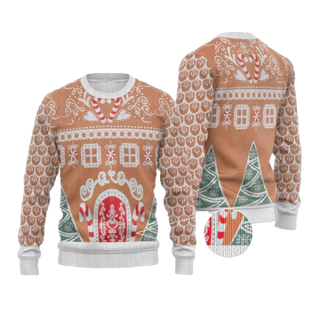 2026 Christmas Gingerbread House Ugly Christmas Sweater - Moonbestprint