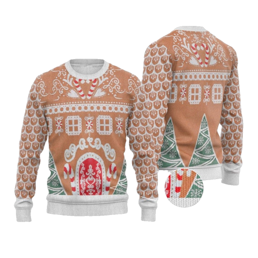 2026 Christmas Gingerbread House Ugly Christmas Sweater - Moonbestprint
