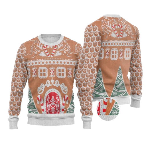 2026 Christmas Gingerbread House Ugly Christmas Sweater - Moonbestprint