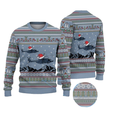 2026 Christmas German NH90 Sea Tiger Ugly Sweater - Moonbestprint