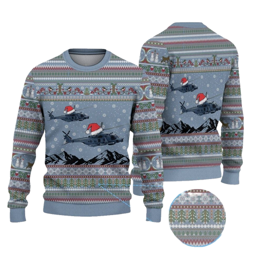 2026 Christmas German NH90 Sea Tiger Ugly Sweater - Moonbestprint
