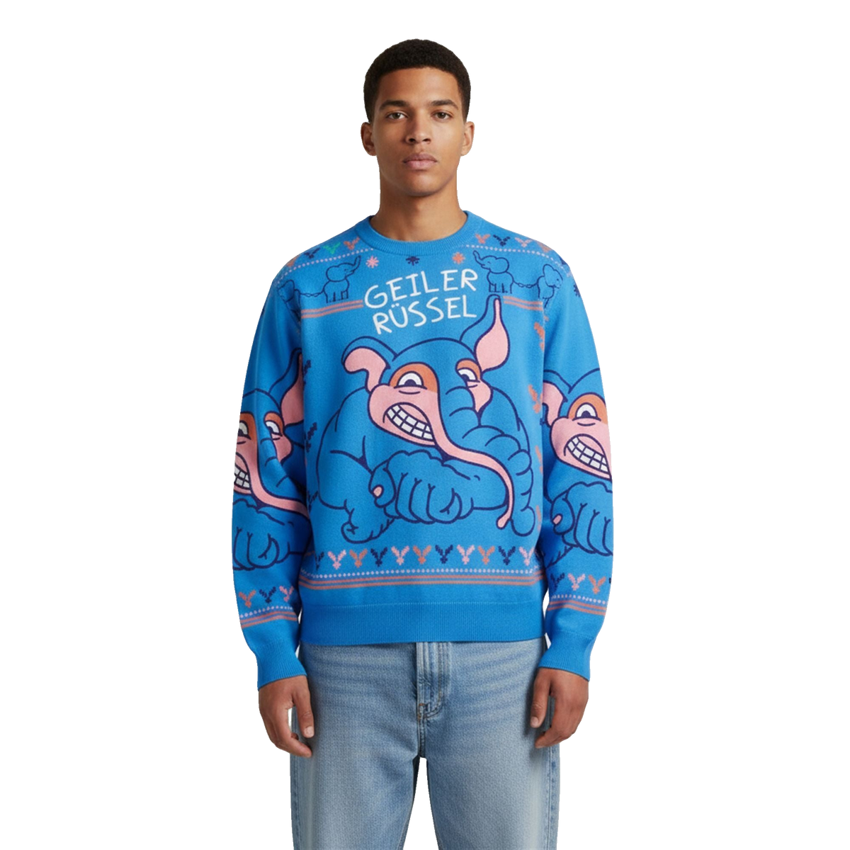 2026 Christmas Geiler Russel Ugly Sweater - Moonbestprint