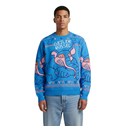 2026 Christmas Geiler Russel Ugly Sweater - Moonbestprint