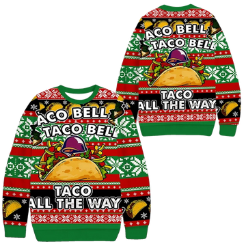 2026 Christmas Funny Mexican Taco Bell Ugly Sweater - Moonbestprint