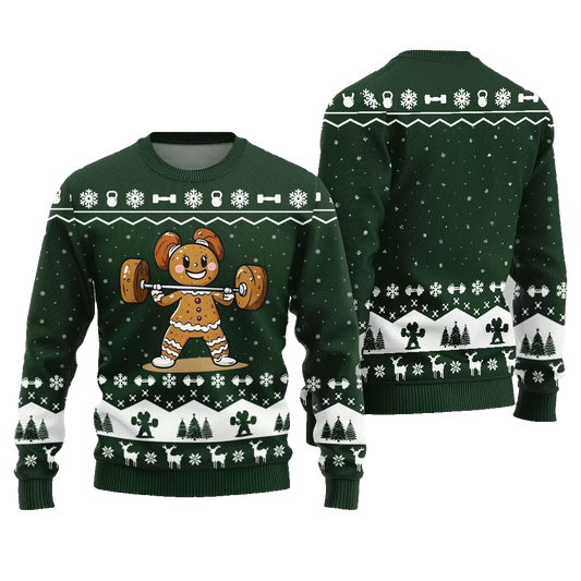 2026 Christmas Funny Gym Ugly Christmas Sweater - Moonbestprint