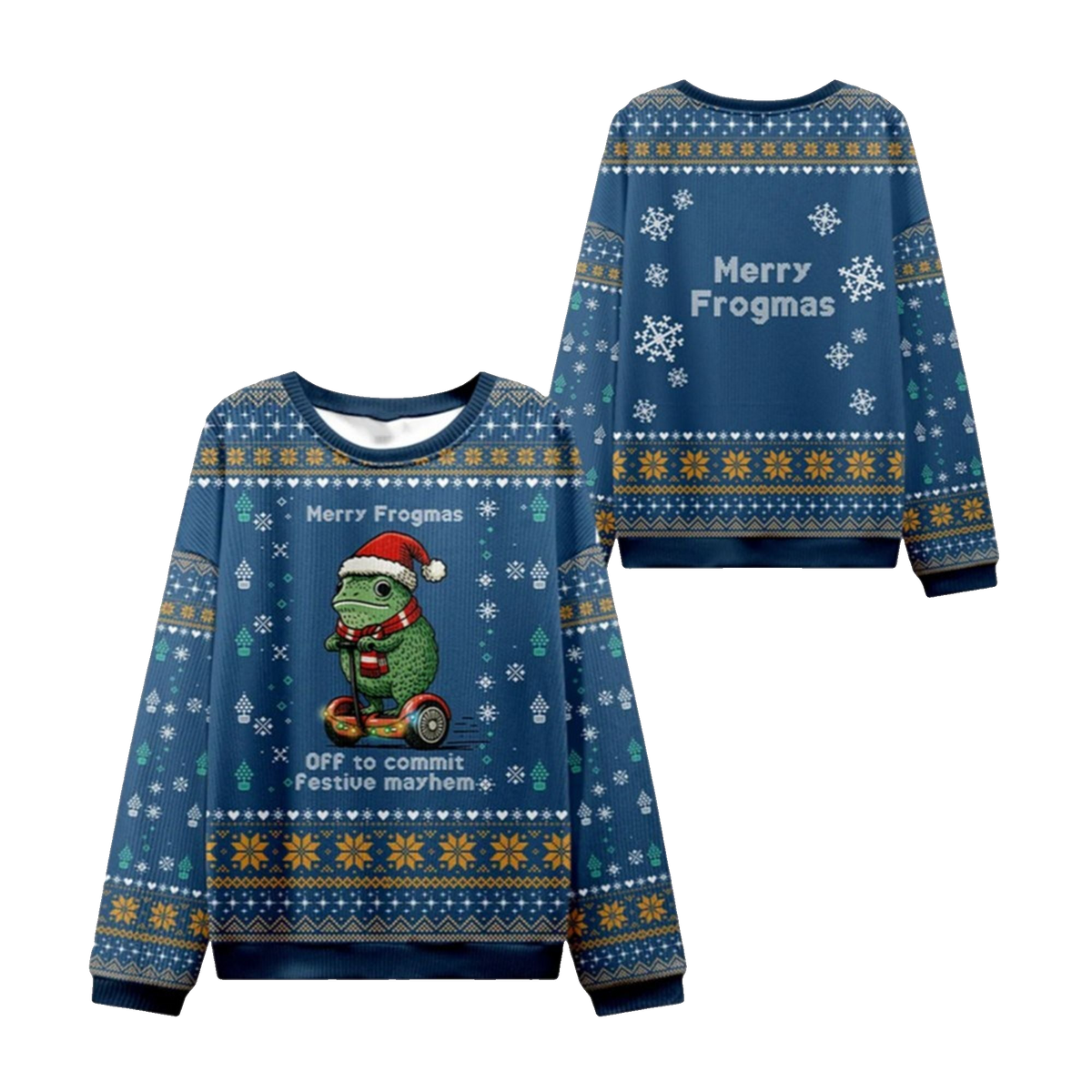 2026 Christmas Frogmas Mischief Ugly Sweater - Moonbestprint