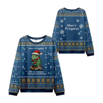 2026 Christmas Frogmas Mischief Ugly Sweater - Moonbestprint