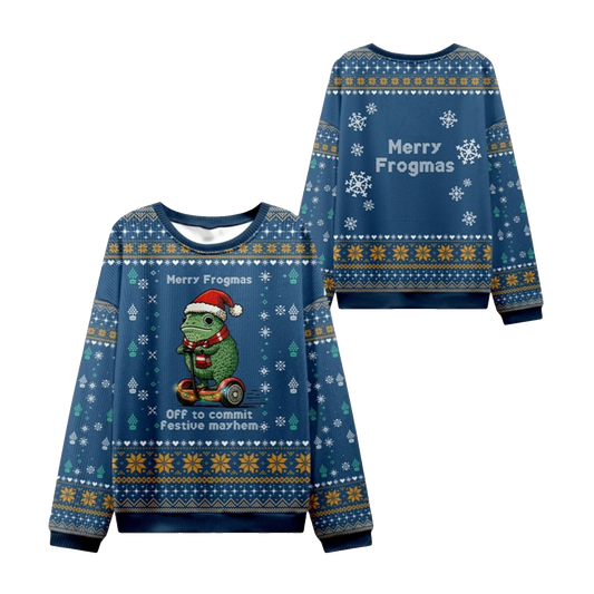 2026 Christmas Frogmas Mischief Ugly Sweater - Moonbestprint