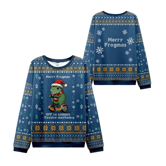 2026 Christmas Frogmas Mischief Ugly Sweater - Moonbestprint