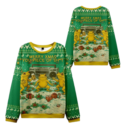 2026 Christmas Froggy Xmas Mayhem Ugly Sweater - Moonbestprint