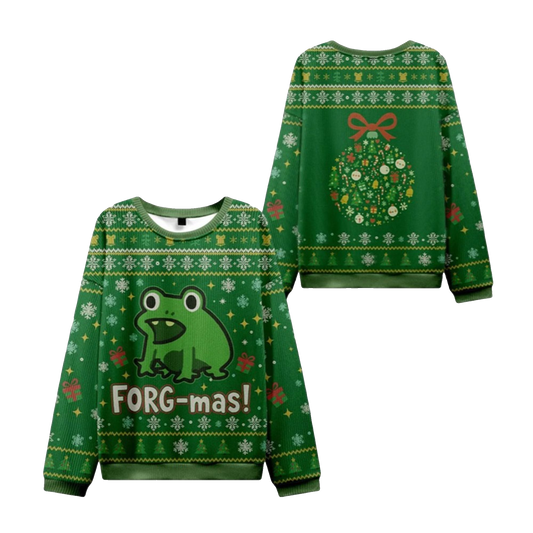 2026 Christmas Frog-mas Ugly Christmas Sweater - Moonbestprint