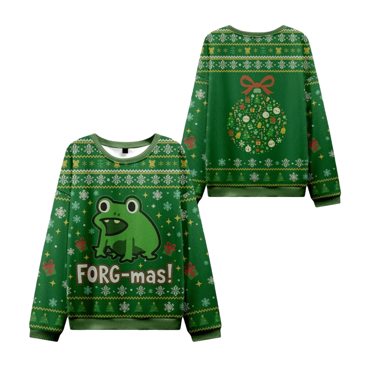 2026 Christmas Frog-mas Ugly Christmas Sweater - Moonbestprint