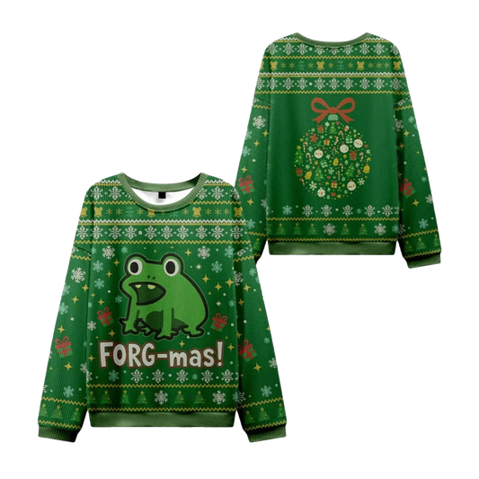 2026 Christmas Frog-mas Ugly Christmas Sweater - Moonbestprint