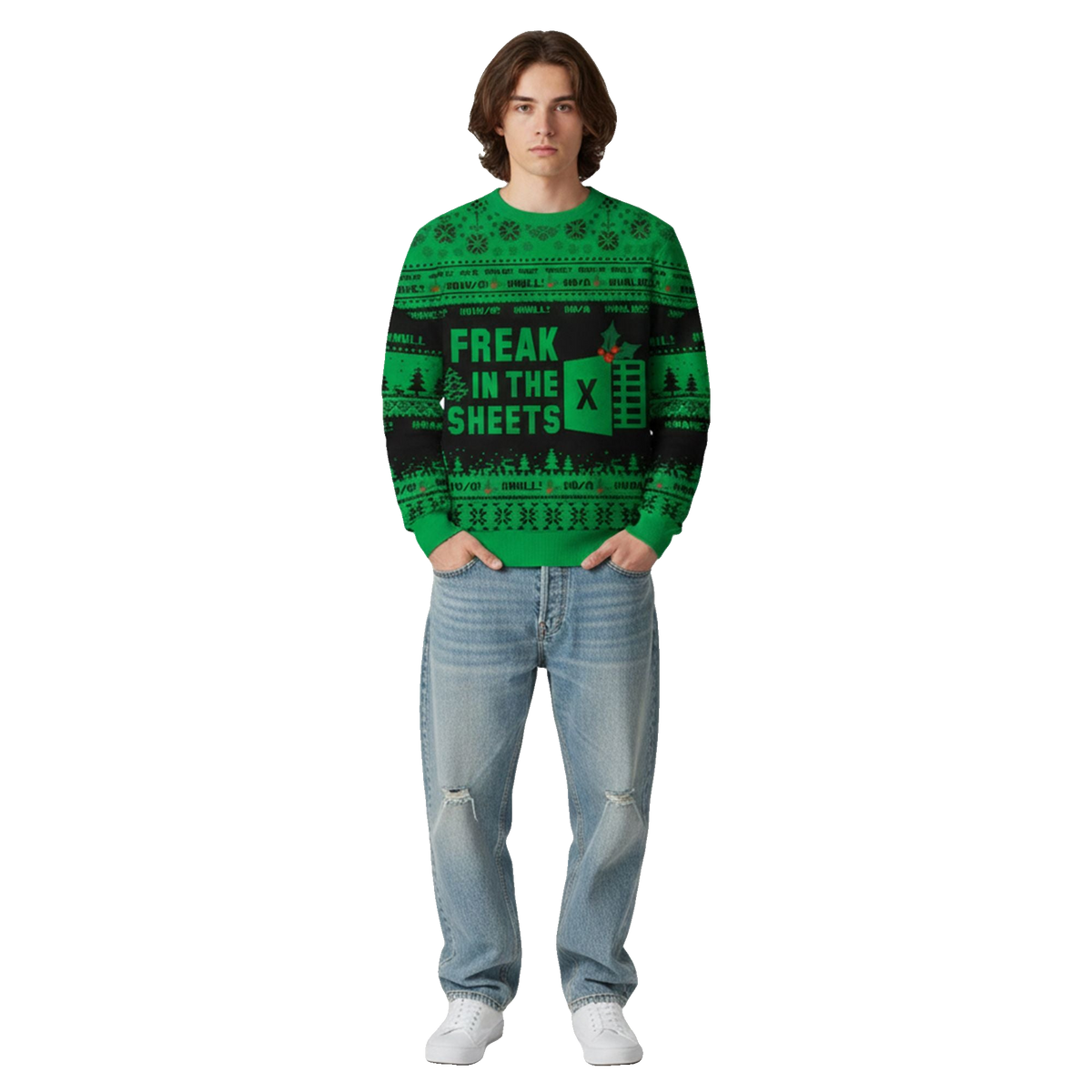 2026 Christmas Freak In The Sheets Ugly Sweater - Moonbestprint