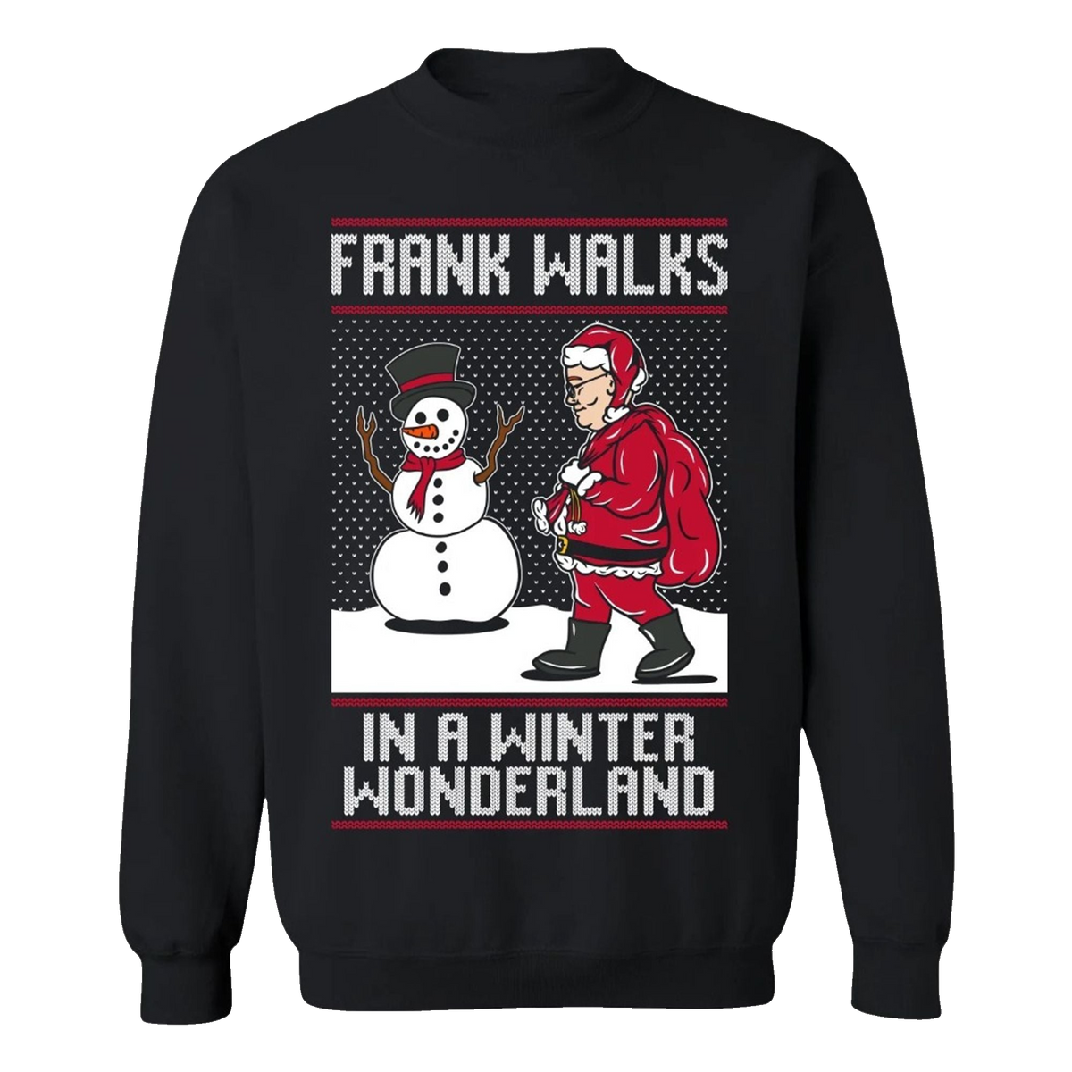 2026 Christmas Frank Walks Wonderland Ugy Sweater - Moonbestprint