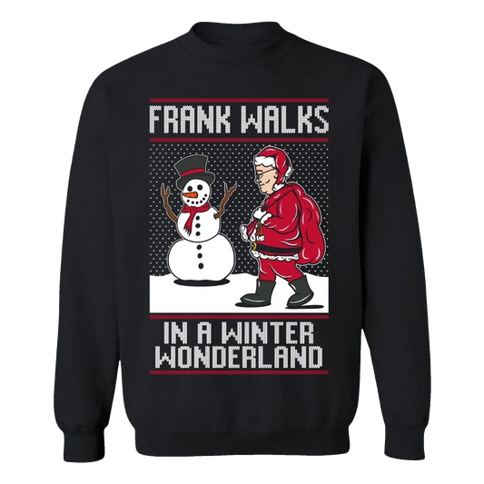 2026 Christmas Frank Walks Wonderland Ugy Sweater - Moonbestprint