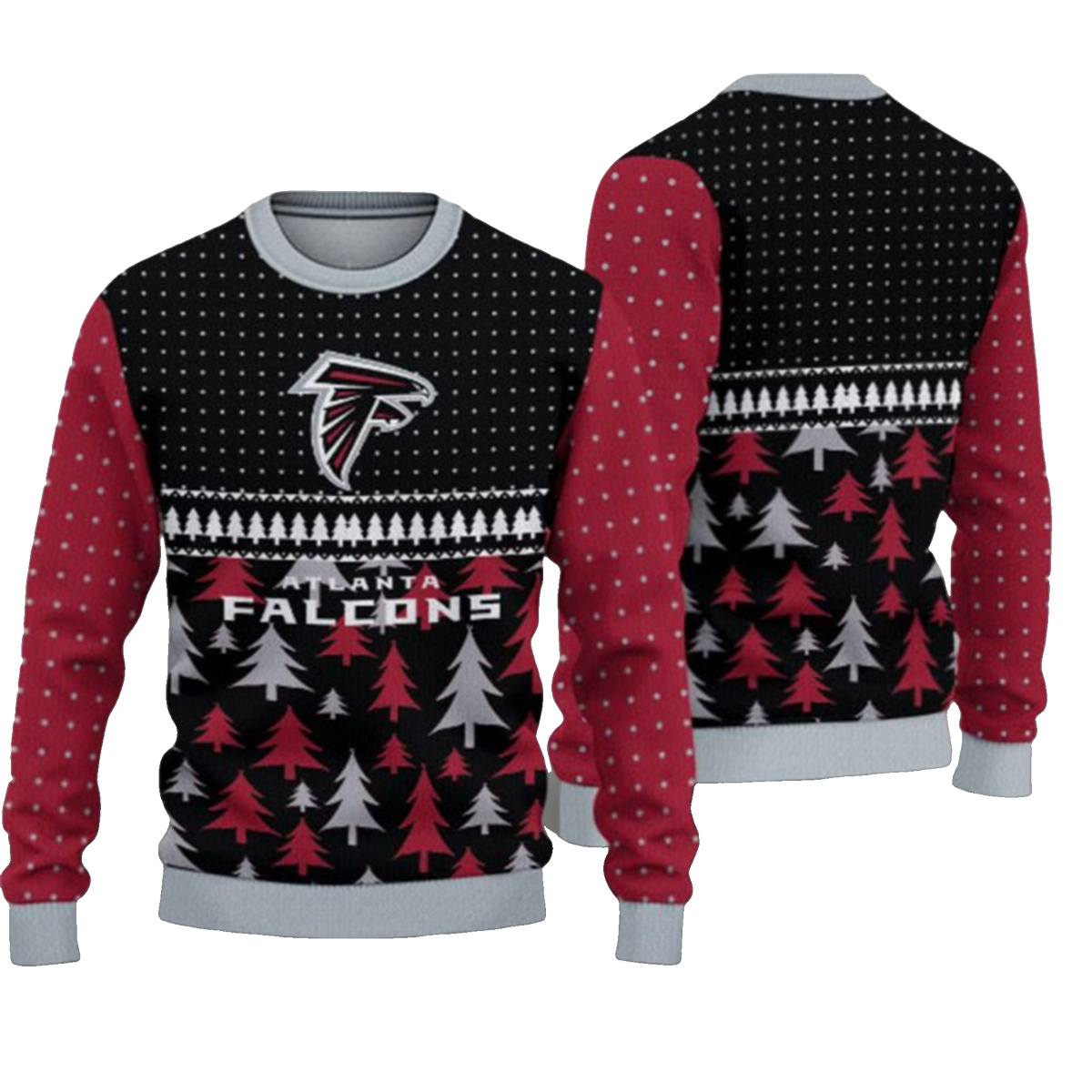 2026 Christmas Falcons Ugly Sweater - Moonbestprint