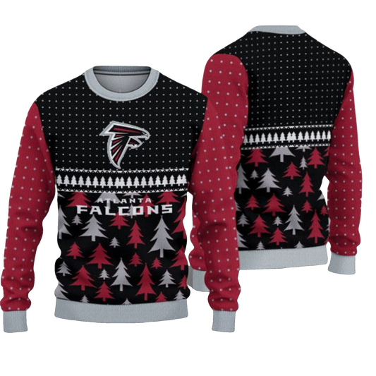 2026 Christmas Falcons Ugly Sweater - Moonbestprint