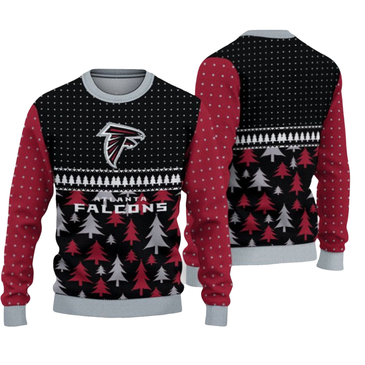 2026 Christmas Falcons Ugly Sweater - Moonbestprint