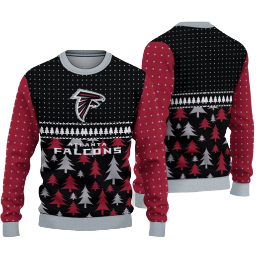 2026 Christmas Falcons Ugly Sweater - Moonbestprint