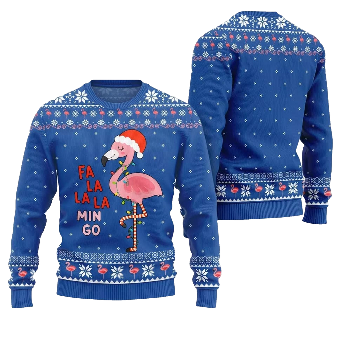 2026 Christmas Fala Mingo Flamingo Sweater - Moonbestprint