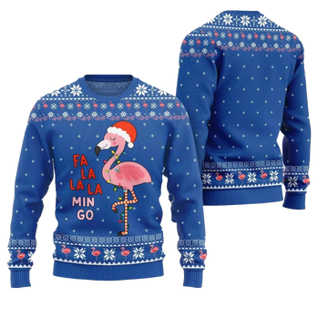 2026 Christmas Fala Mingo Flamingo Sweater - Moonbestprint