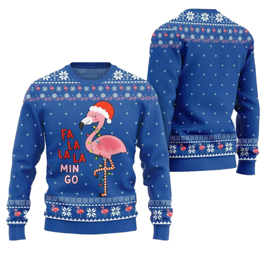 2026 Christmas Fala Mingo Flamingo Sweater - Moonbestprint