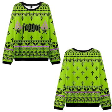 2026 Christmas Faggot Pride Ugly Christmas Sweater - Moonbestprint