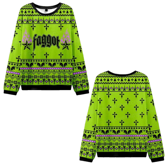 2026 Christmas Faggot Pride Ugly Christmas Sweater - Moonbestprint