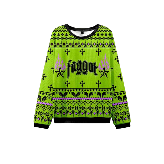 2026 Christmas Faggot Pride Ugly Christmas Sweater - Moonbestprint