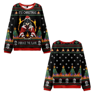 2026 Christmas Embrace the Flame Ugly Christmas Sweater - Moonbestprint