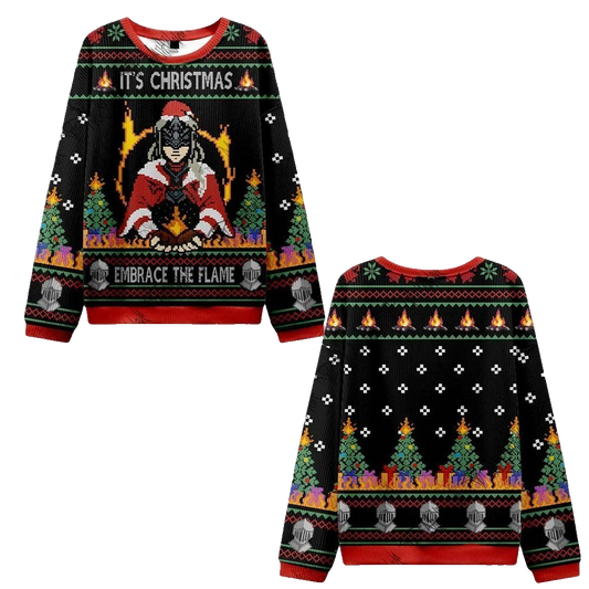 2026 Christmas Embrace the Flame Ugly Christmas Sweater - Moonbestprint
