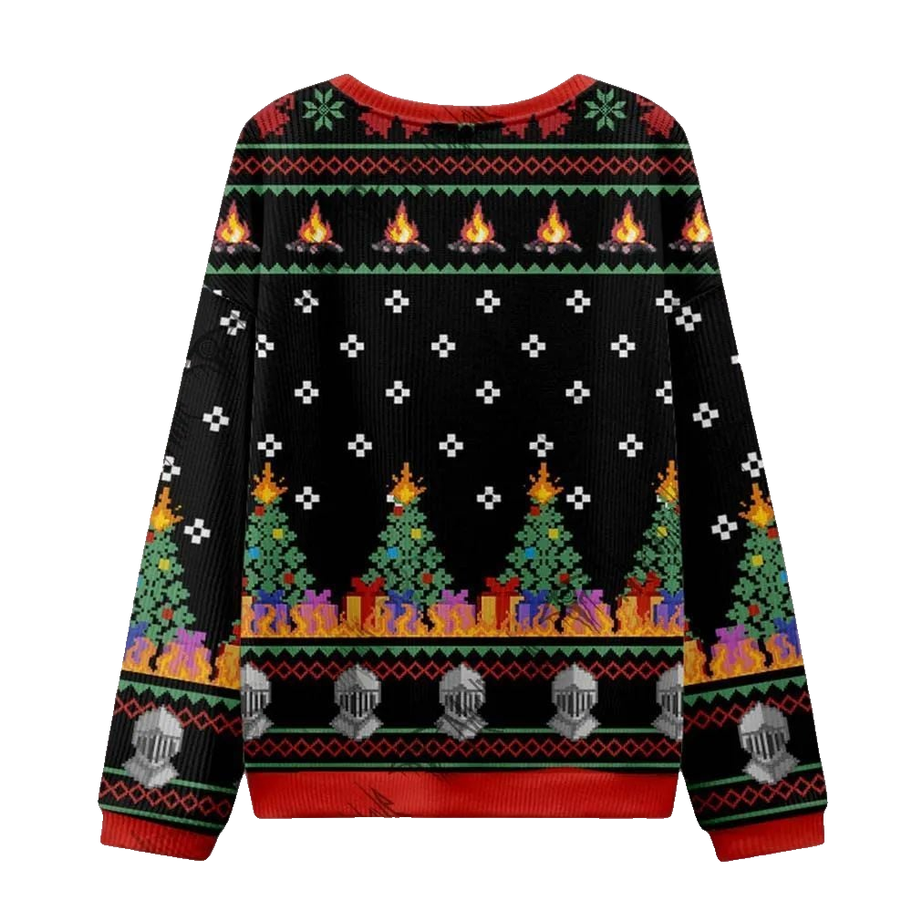 2026 Christmas Embrace the Flame Ugly Christmas Sweater - Moonbestprint