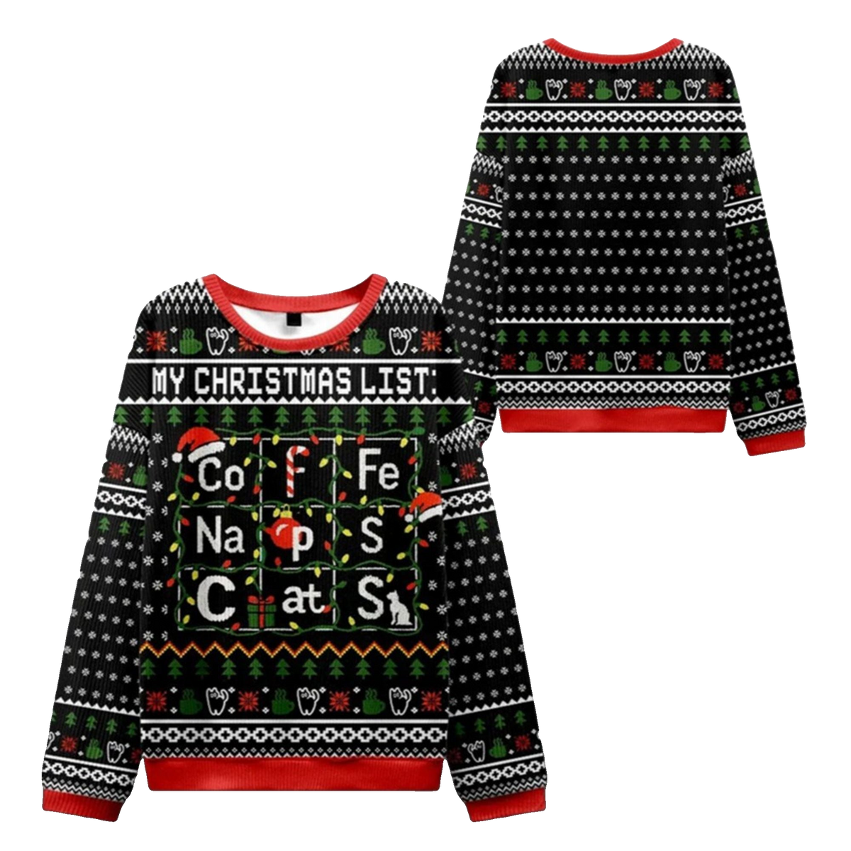 2026 Christmas Elements Table Ugly Sweater - Moonbestprint