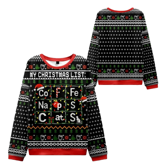 2026 Christmas Elements Table Ugly Sweater - Moonbestprint