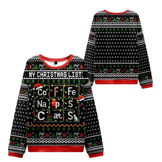 2026 Christmas Elements Table Ugly Sweater - Moonbestprint