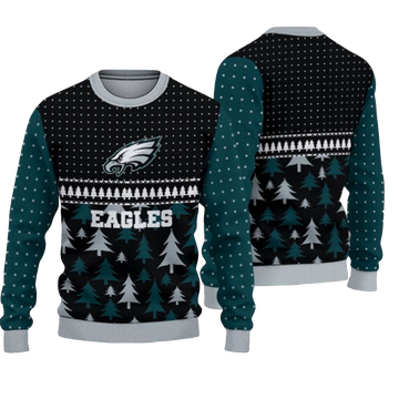 2026 Christmas Eagles Ugly Sweater - Moonbestprint