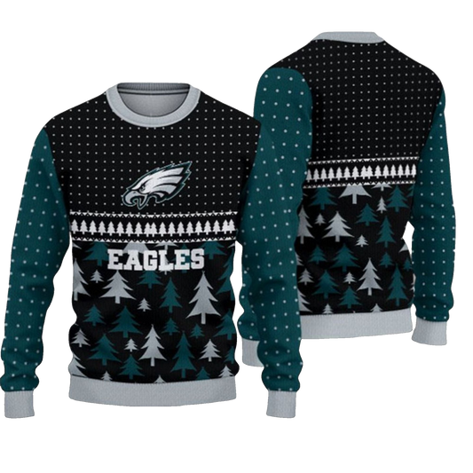 2026 Christmas Eagles Ugly Sweater - Moonbestprint