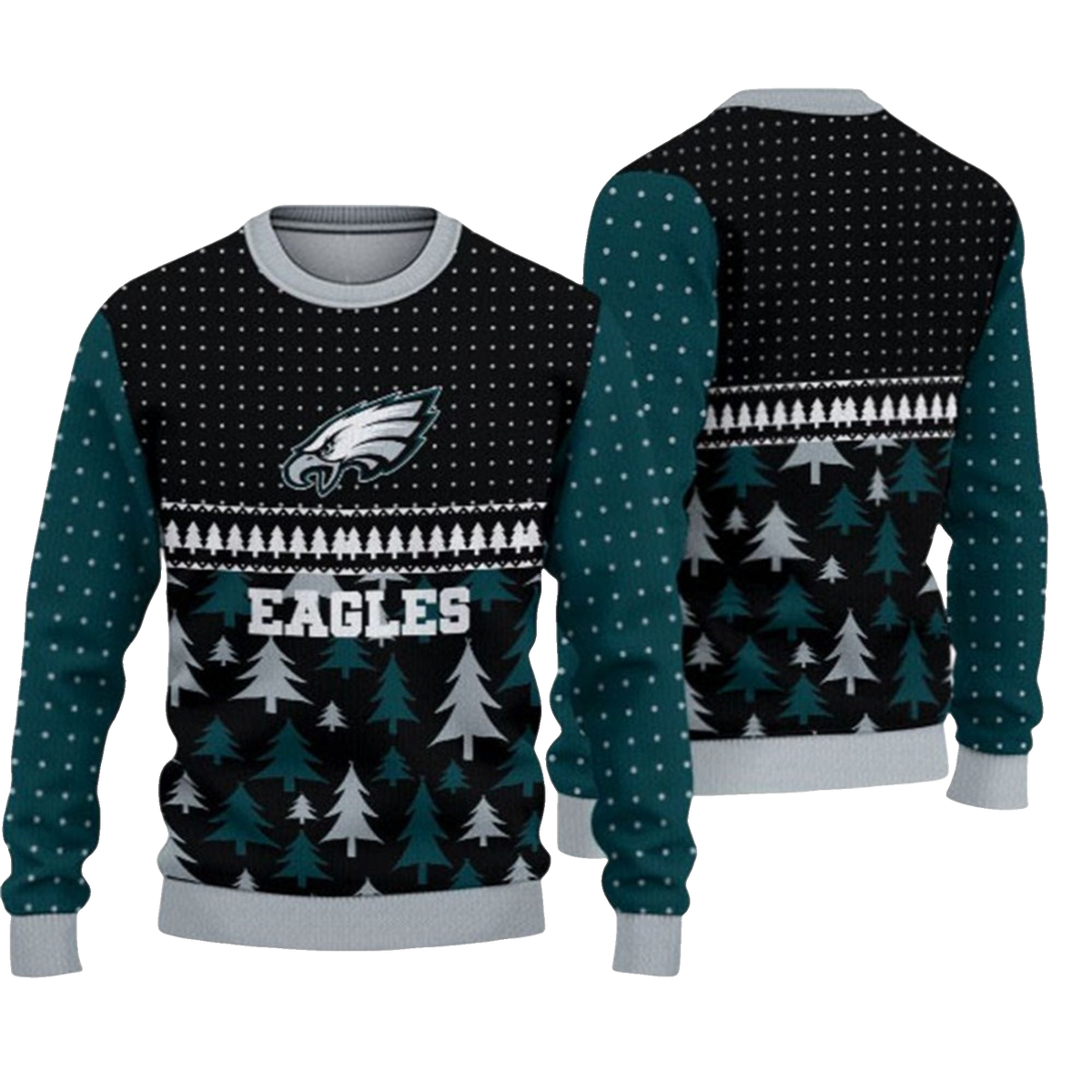 2026 Christmas Eagles Ugly Sweater - Moonbestprint