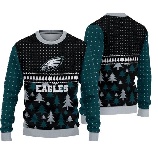 2026 Christmas Eagles Ugly Sweater - Moonbestprint