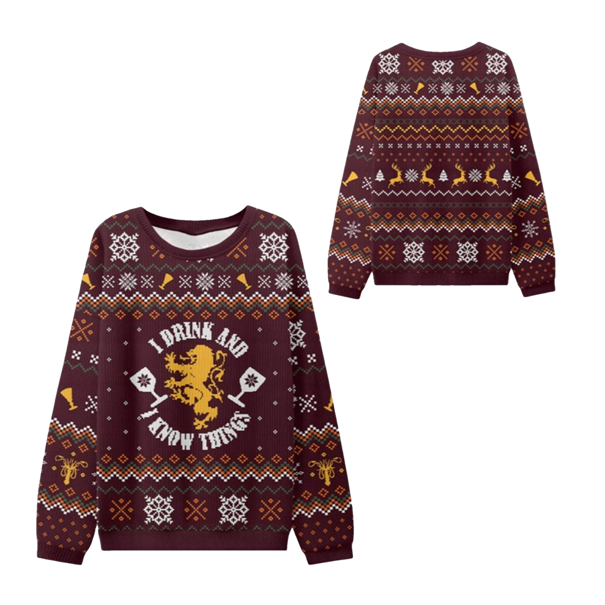 2026 Christmas Drink Know Things Ugly Sweater - Moonbestprint
