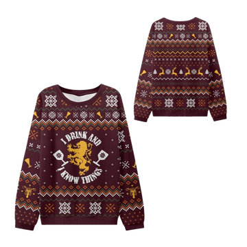 2026 Christmas Drink Know Things Ugly Sweater - Moonbestprint