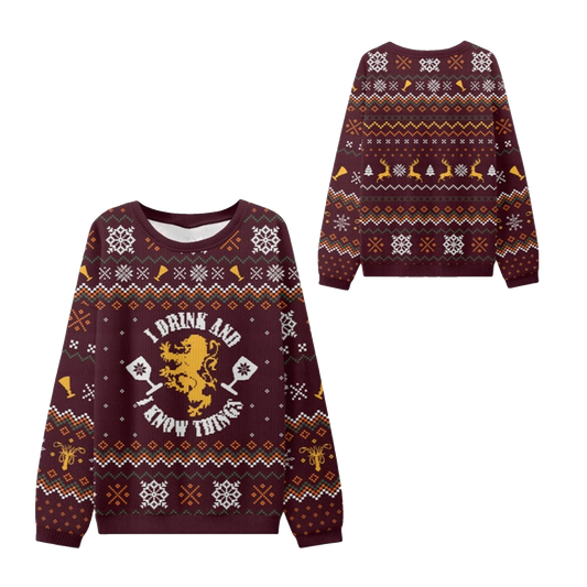 2026 Christmas Drink Know Things Ugly Sweater - Moonbestprint