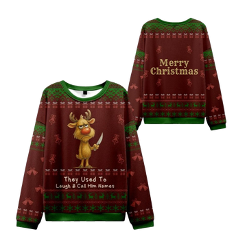 2026 Christmas Don't Mess with Rudolph Ugly Sweater - Moonbestprint